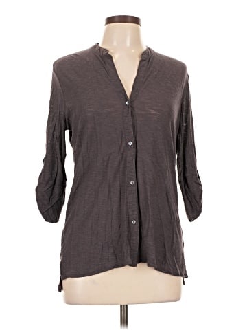 James Perse 3/4 Sleeve Button-Down Shirt (view 1)