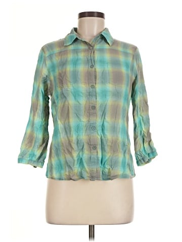 Woolrich 3/4 Sleeve Button-Down Shirt (view 1)