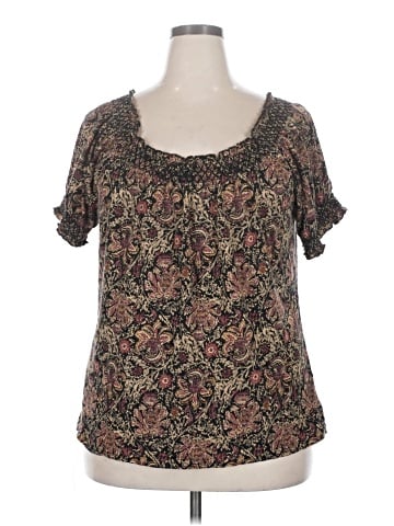 Lauren by Ralph Lauren Short Sleeve Blouse (view 1)