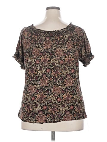 Lauren by Ralph Lauren Short Sleeve Blouse (view 2)