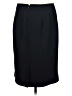 Talbots 100% Polyester Solid Blue Black Formal Skirt Size 12 Petite - photo 2