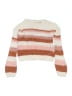 Roxy 100% Acrylic Stripes Ivory Pullover Sweater Size S (kids) - photo 1