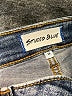 STUDIO BLUE Solid Blue Jeans Size 28 waist - photo 7