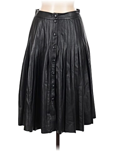 Rebecca Taylor Faux Leather Skirt (view 1)