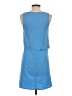 Everly 100% Polyester Solid Blue Casual Dress Size S - photo 2
