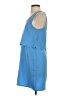 Everly 100% Polyester Solid Blue Casual Dress Size S - photo 5