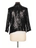Apostrophe 100% Nylon Metallic Black Blazer Size L - photo 2