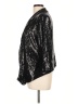Apostrophe 100% Nylon Metallic Black Blazer Size L - photo 5