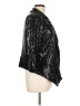 Apostrophe 100% Nylon Metallic Black Blazer Size L - photo 4