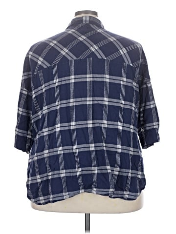 Old Navy 3/4 Sleeve Button-Down Shirt (view 2)