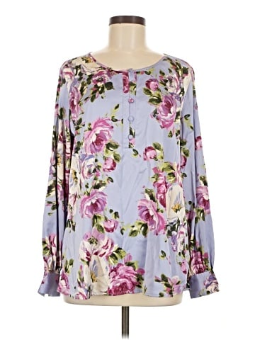 JM Collection Long Sleeve Blouse (view 1)