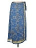 Max Studio 100% Polyester Paisley Blue Casual Skirt Size M - photo 1
