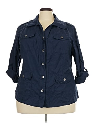 DressBarn 3/4 Sleeve Button-Down Shirt (view 1)