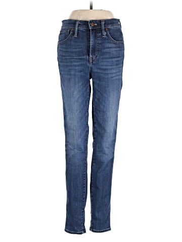 Madewell 10" High-Rise Skinny Jeans in Danny Wash: TENCEL&trade; Denim Edition (view 1)