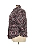 Foxcroft 100% Cotton Print Burgundy 3/4 Sleeve Button-Down Shirt Size 18 - photo 5