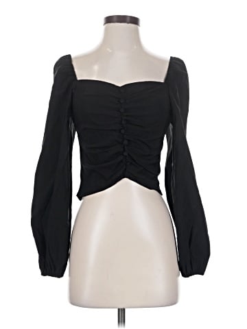 Topshop Long Sleeve Blouse (view 1)