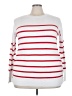 Caslon Stripes White Pullover Sweater Size XXL - photo 1