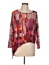 Shana 100% Polyester Burgundy 3/4 Sleeve Blouse Size L - photo 1