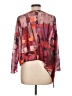 Shana 100% Polyester Burgundy 3/4 Sleeve Blouse Size L - photo 2