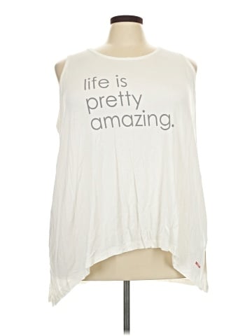 Peace Love World Sleeveless T-Shirt (view 1)