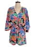 AaKaa 100% Rayon Tropical Blue Romper Size S - photo 1
