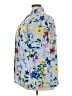 Foxcroft 100% Cotton Floral Blue 3/4 Sleeve Button-Down Shirt Size 18 - photo 5