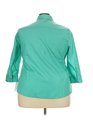 Foxcroft 3/4 Sleeve Button-Down Shirt (view 2)
