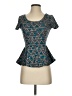 Bongo Teal Short Sleeve Top Size S - photo 1