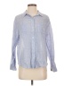Elizabeth and James Stripes Blue Long Sleeve Button-Down Shirt Size S - photo 1