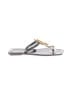 Jeffrey Campbell Solid Black Gray Flip Flops Size 8 - photo 1