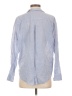 Elizabeth and James Stripes Blue Long Sleeve Button-Down Shirt Size S - photo 2