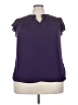 Daniel Rainn 100% Polyester Purple Short Sleeve Blouse Size 2X - photo 1