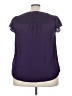 Daniel Rainn 100% Polyester Purple Short Sleeve Blouse Size 2X - photo 2