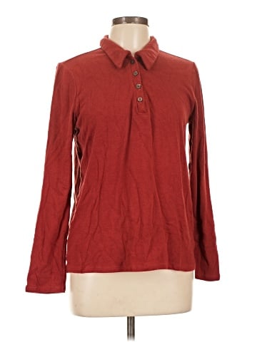 Madewell Plush Ribbed Polo Shirt (view 1)