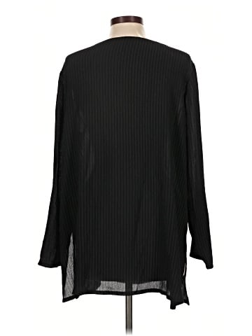 Eileen Fisher Long Sleeve Silk Top (view 2)