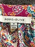 Rose + Olive 100% Polyester Gray 3/4 Sleeve Blouse Size 1X - photo 7