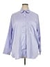 Ophelia Roe Solid Blue Long Sleeve Blouse Size 2X - photo 1