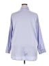 Ophelia Roe Solid Blue Long Sleeve Blouse Size 2X - photo 2