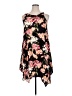 West Loop 100% Rayon Floral Black Cocktail Dress Size XL - photo 1