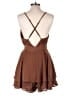 Unbranded 100% Polyester Solid Brown Romper Size L - photo 2