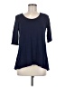 Line & Dot Blue 3/4 Sleeve Top Size M - photo 1