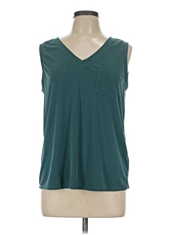 Green Envelope Sleeveless T-Shirt (view 1)