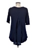 Line & Dot Blue 3/4 Sleeve Top Size M - photo 2
