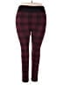 Maurices Plaid Burgundy Leggings Size 24 (3) - photo 2