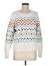 Ann Taylor LOFT Print White Pullover Sweater Size Med Petite - photo 1