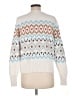 Ann Taylor LOFT Print White Pullover Sweater Size Med Petite - photo 2
