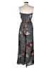 Akira 100% Polyester Tropical Gray Jumpsuit Size S - photo 2
