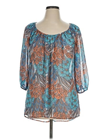 Karen Kane 3/4 Sleeve Blouse (view 1)