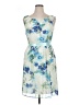 Connected Apparel Tropical Blue Cocktail Dress Size 14 - photo 1