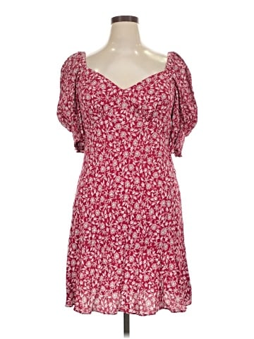 Madewell Puff-Sleeve Mini Dress in Floral (view 1)